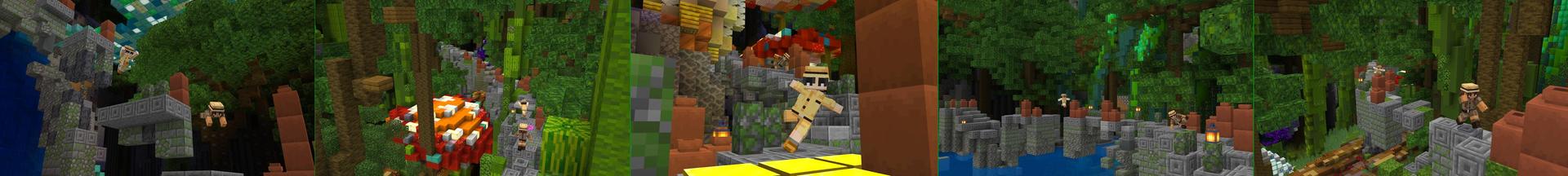 Panorama of the Minecraft Bedrock Marketplace product Parkour created by Builders Horizon.