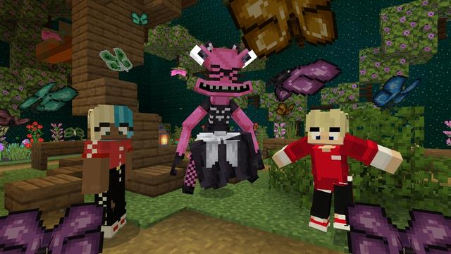 Screenshot of the Minecraft Bedrock Marketplace product Rainbow Pet Friends created by Builders Horizon.