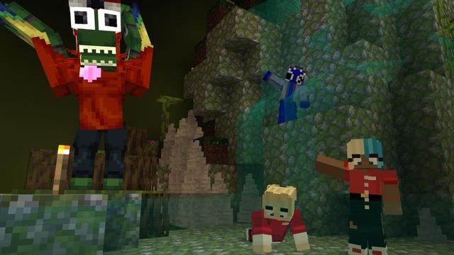 Screenshot of the Minecraft Bedrock Marketplace product Rainbow Pet Friends created by Builders Horizon.