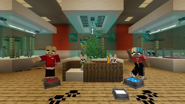 Screenshot of the Minecraft Bedrock Marketplace product Rainbow Pet Friends created by Builders Horizon.
