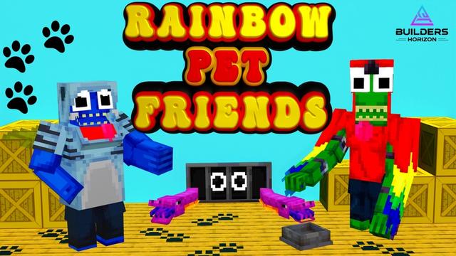 Thumbnail of the Minecraft Bedrock Marketplace product Rainbow Pet Friends created by Builders Horizon.
