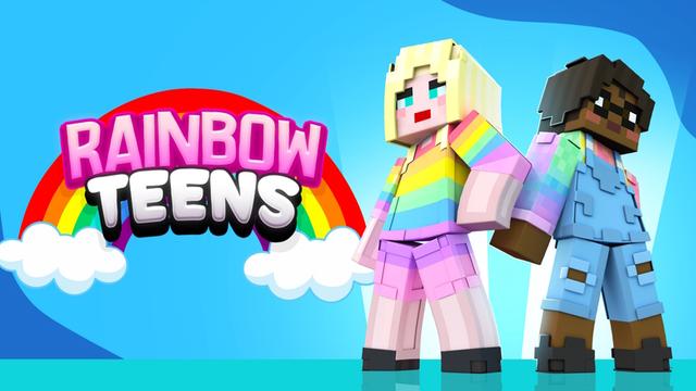 Thumbnail of the Minecraft Bedrock Marketplace product Rainbow Teens created by Builders Horizon.