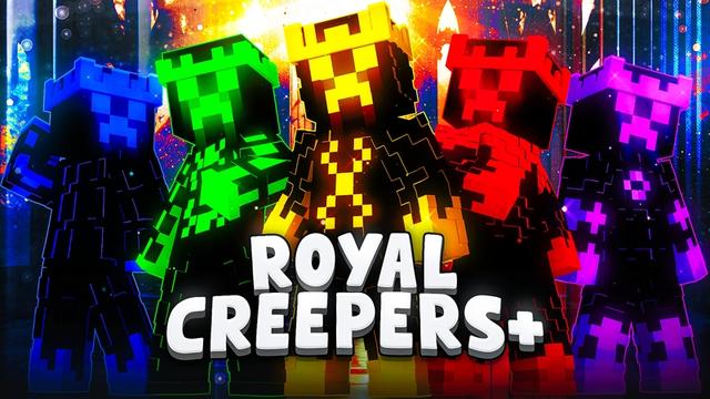 Thumbnail of the Minecraft Bedrock Marketplace product Royal Creepers+ created by Builders Horizon.