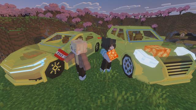 Screenshot of the Minecraft Bedrock Marketplace product Sulfur Cars created by Builders Horizon.