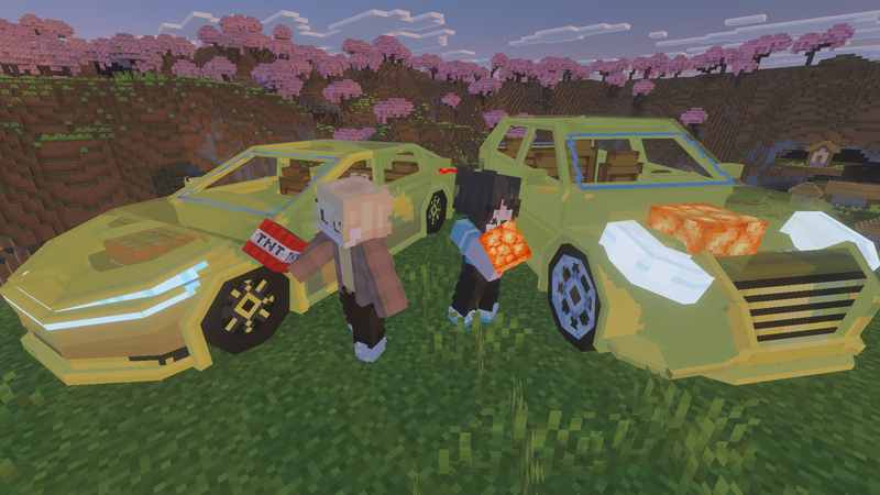 Screenshot of the Minecraft Bedrock Marketplace product Sulfur Cars created by Builders Horizon.