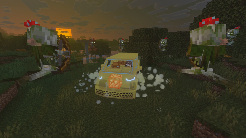 Screenshot of the Minecraft Bedrock Marketplace product Sulfur Cars created by Builders Horizon.
