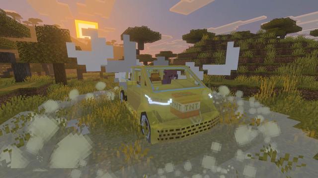 Screenshot of the Minecraft Bedrock Marketplace product Sulfur Cars created by Builders Horizon.