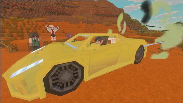 Screenshot of the Minecraft Bedrock Marketplace product Sulfur Cars created by Builders Horizon.