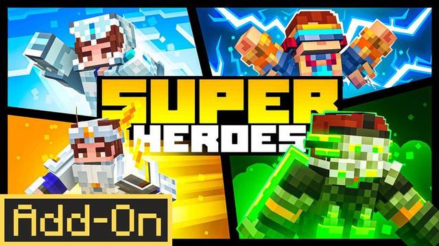 Thumbnail of the Minecraft Bedrock Marketplace product Superheroes Add-On created by Builders Horizon.
