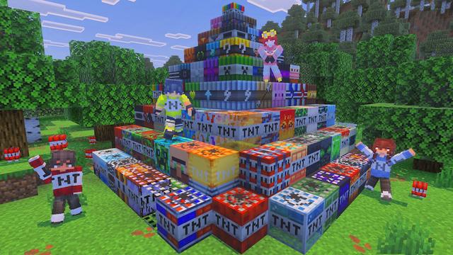 Screenshot of the Minecraft Bedrock Marketplace product TNT+ Add-On created by Builders Horizon.