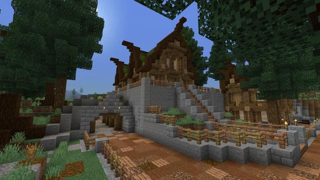 Screenshot of the Minecraft Bedrock Marketplace product Wood Crest created by Builders Horizon.