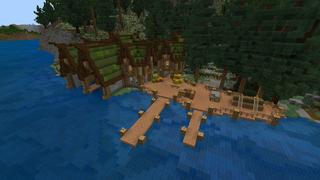 Screenshot of the Minecraft Bedrock Marketplace product Wood Crest created by Builders Horizon.