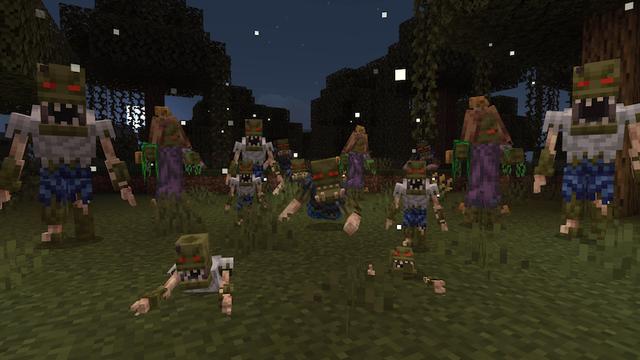 Screenshot of the Minecraft Bedrock Marketplace product ZOMBIES Add-On created by Builders Horizon.