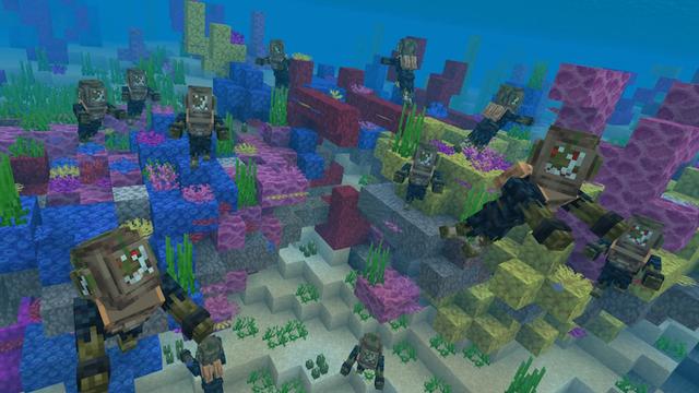 Screenshot of the Minecraft Bedrock Marketplace product ZOMBIES Add-On created by Builders Horizon.