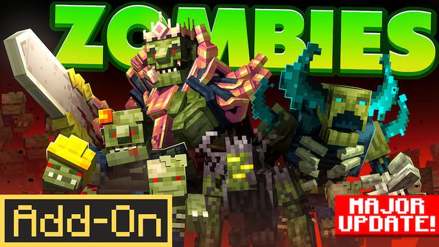 Thumbnail of the Minecraft Bedrock Marketplace product ZOMBIES Add-On created by Builders Horizon.