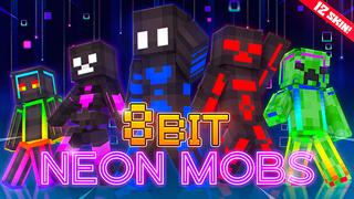 Thumbnail of the Minecraft Bedrock Marketplace product 8Bit Neon Mobs created by Bunny Studios.
