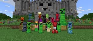 Panorama of the Minecraft Bedrock Marketplace product Advanced Creepers created by Bunny Studios.
