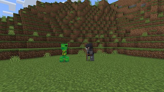 Screenshot of the Minecraft Bedrock Marketplace product Advanced Creepers created by Bunny Studios.