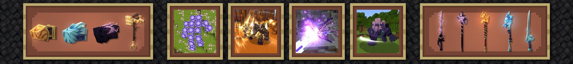 Panorama of the Minecraft Bedrock Marketplace product Arcane Creatures Add-On created by Bunny Studios.