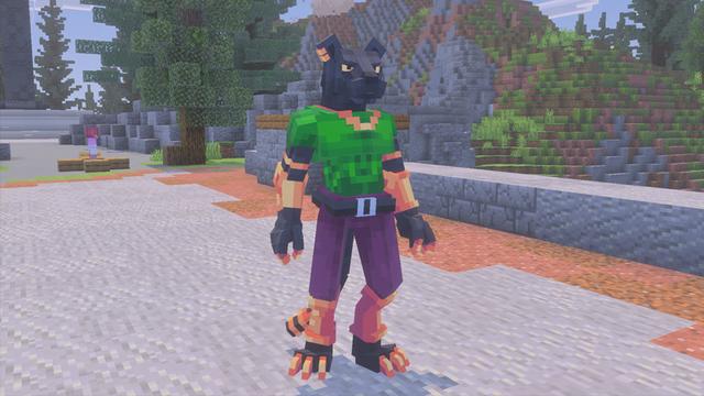 Screenshot of the Minecraft Bedrock Marketplace product Be A Werepanther created by Bunny Studios.