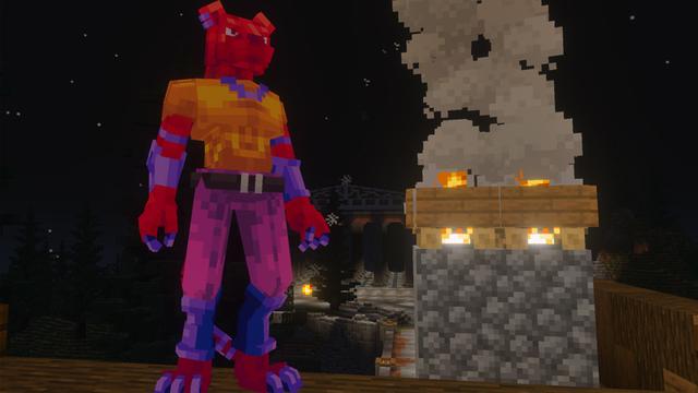 Screenshot of the Minecraft Bedrock Marketplace product Be A Werepanther created by Bunny Studios.
