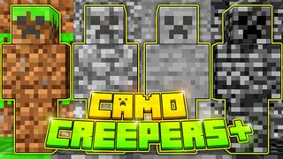 Thumbnail of the Minecraft Bedrock Marketplace product Camo Creepers+ created by Bunny Studios.
