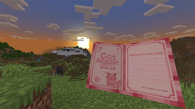 Screenshot of the Minecraft Bedrock Marketplace product Cat Expansion Add-On created by Bunny Studios.