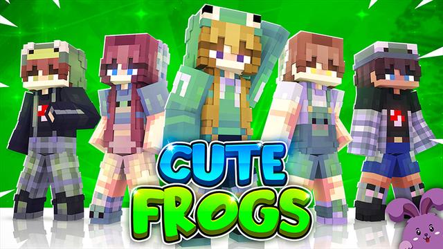 Thumbnail of the Minecraft Bedrock Marketplace product Cute Frogs created by Bunny Studios.