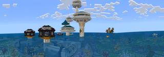 Panorama of the Minecraft Bedrock Marketplace product Deep Sea City created by Bunny Studios.