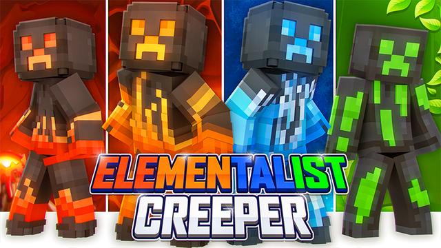 Thumbnail of the Minecraft Bedrock Marketplace product Elementalist Creeper created by Bunny Studios.