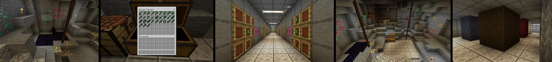 Panorama of the Minecraft Bedrock Marketplace product Emerald Tools created by Bunny Studios.