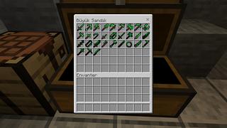 Screenshot of the Minecraft Bedrock Marketplace product Emerald Tools created by Bunny Studios.