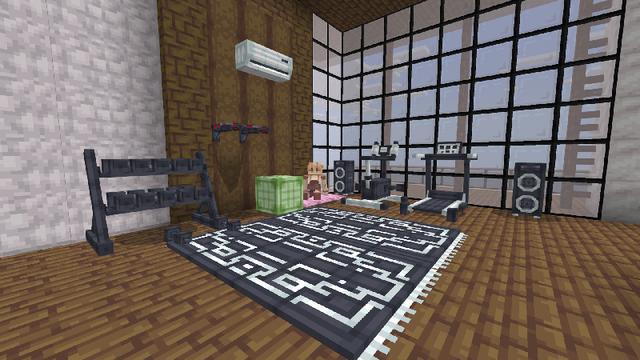 Screenshot of the Minecraft Bedrock Marketplace product Furniture+ created by Bunny Studios.
