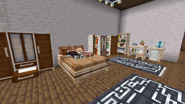 Screenshot of the Minecraft Bedrock Marketplace product Furniture+ created by Bunny Studios.