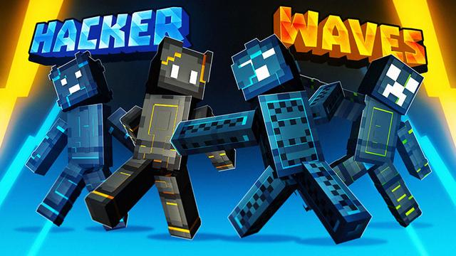 Thumbnail of the Minecraft Bedrock Marketplace product Hacker Waves created by Bunny Studios.