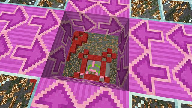 Screenshot of the Minecraft Bedrock Marketplace product Incredible Dropper created by Bunny Studios.