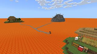 Screenshot of the Minecraft Bedrock Marketplace product Lava Survival created by Bunny Studios.