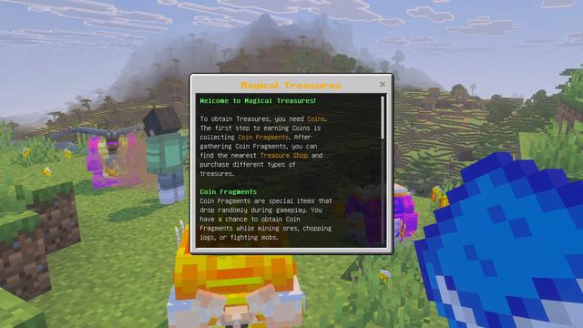 Screenshot of the Minecraft Bedrock Marketplace product Magical Treasures created by Bunny Studios.