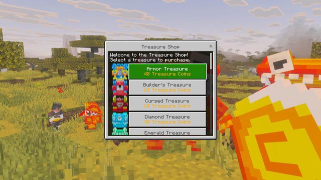 Screenshot of the Minecraft Bedrock Marketplace product Magical Treasures created by Bunny Studios.