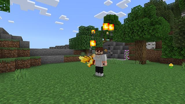 Screenshot of the Minecraft Bedrock Marketplace product Mob Swords created by Bunny Studios.