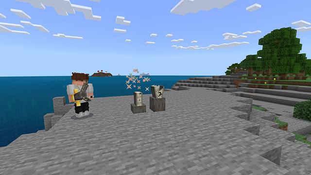 Screenshot of the Minecraft Bedrock Marketplace product Mob Swords created by Bunny Studios.