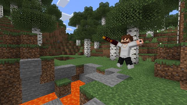 Screenshot of the Minecraft Bedrock Marketplace product Mob Swords created by Bunny Studios.