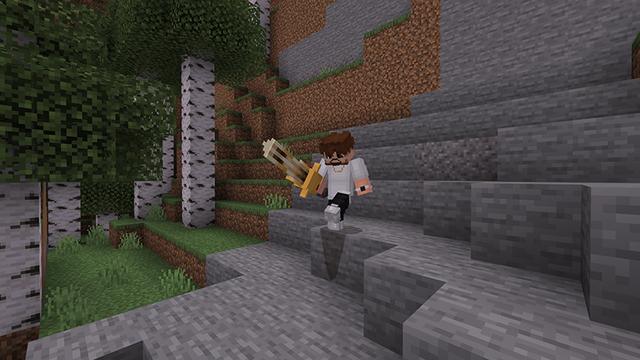 Screenshot of the Minecraft Bedrock Marketplace product Mob Swords created by Bunny Studios.