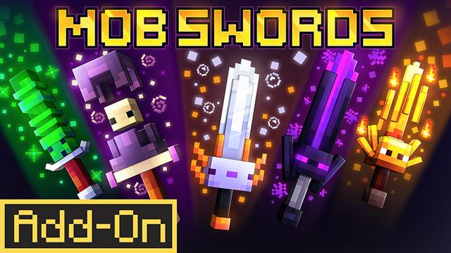 Thumbnail of the Minecraft Bedrock Marketplace product Mob Swords created by Bunny Studios.