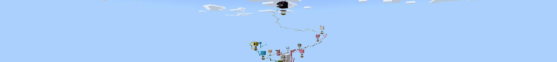 Panorama of the Minecraft Bedrock Marketplace product Mobs Balloon Parkour created by Bunny Studios.