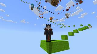 Screenshot of the Minecraft Bedrock Marketplace product Mobs Balloon Parkour created by Bunny Studios.