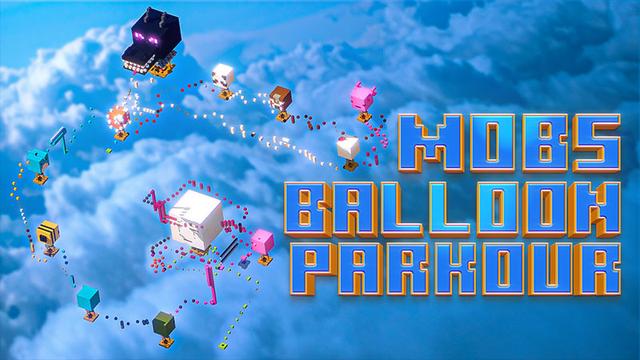 Thumbnail of the Minecraft Bedrock Marketplace product Mobs Balloon Parkour created by Bunny Studios.