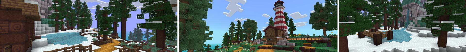 Panorama of the Minecraft Bedrock Marketplace product Modern Resource Pack created by Bunny Studios.