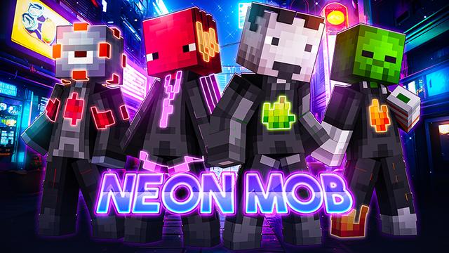 Thumbnail of the Minecraft Bedrock Marketplace product Neon Mobs created by Bunny Studios.