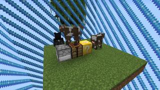 Screenshot of the Minecraft Bedrock Marketplace product Oneblock Captive Survival created by Bunny Studios.